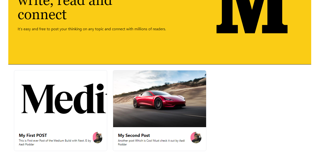 Medium Homepage